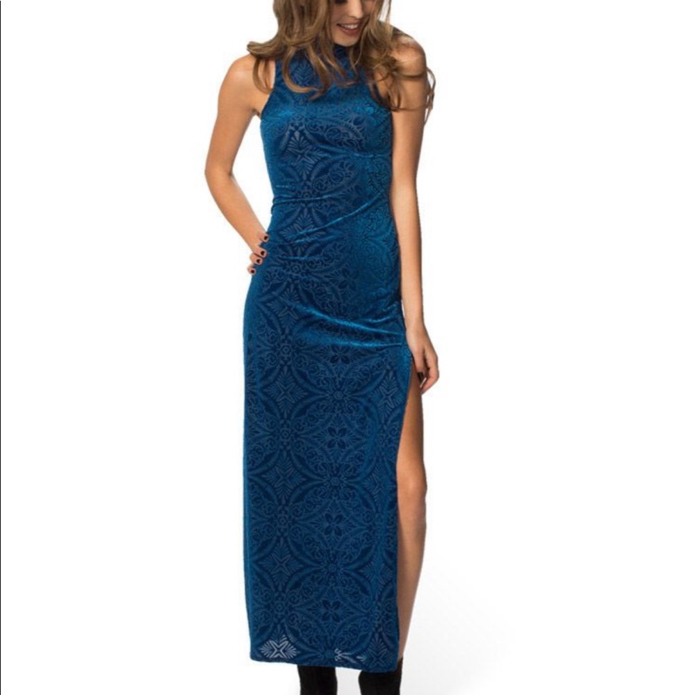 BlackMilk Burned Velvet Neptune Reaper Dress Small